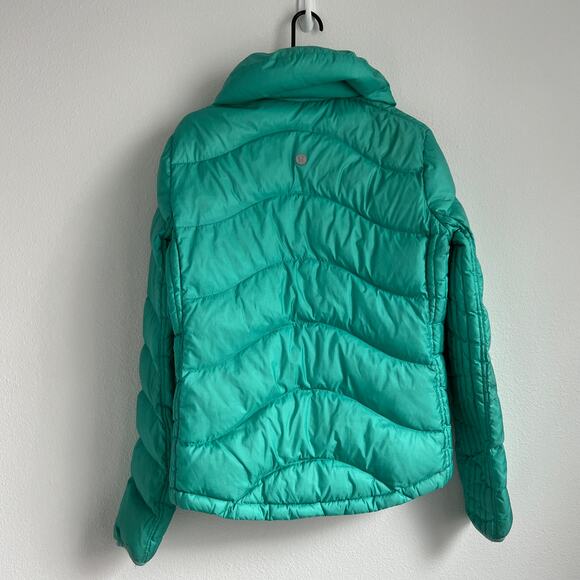 Lululemon Down Puffer Jacket Womens Size 10 Green - Picture 3 of 16